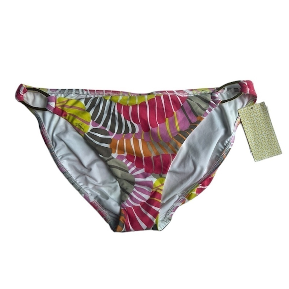 NWT Trina Turk multicolored metal ring bikini bottom size 10